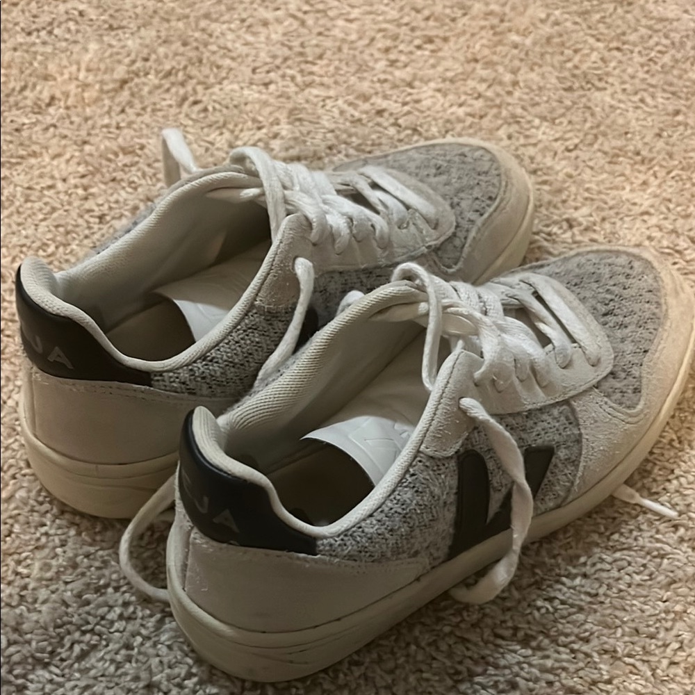 Veja Casual Tan and Gray Sneakers